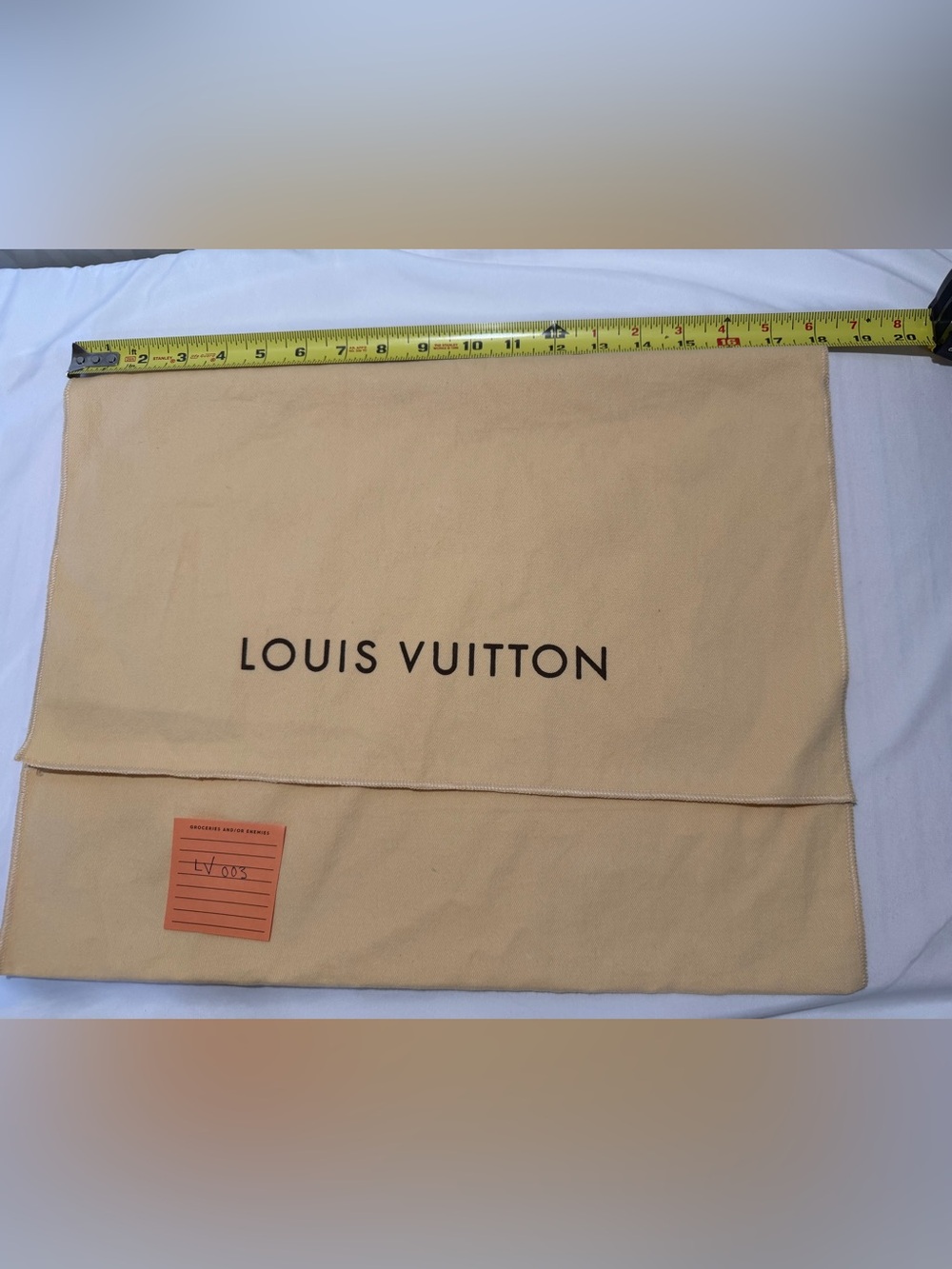 Louis Vuitton Beige Logo Dust Bag - Picture 3 of 5